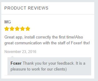 Reply to Product Review