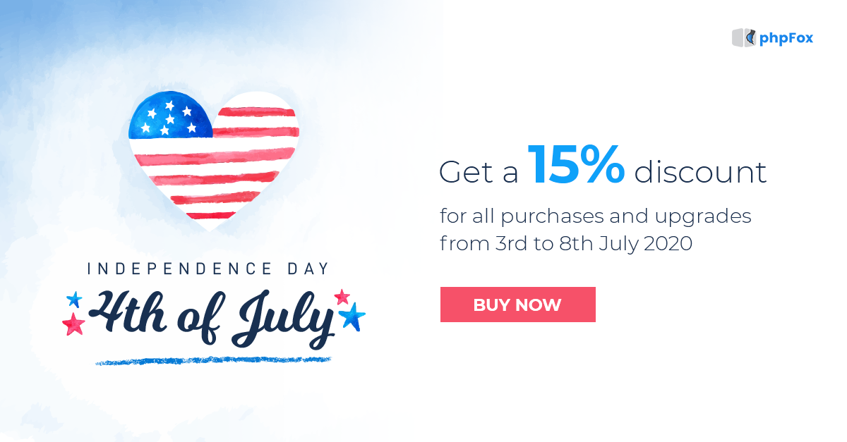 Independence Day promotion 2020