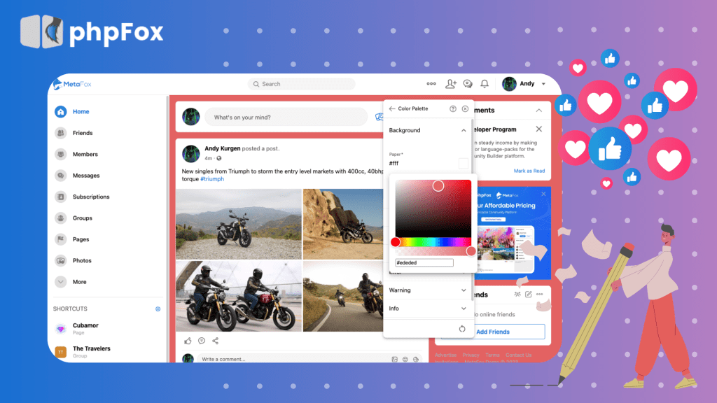 the image showcase a incredible feature of V5 - live editor