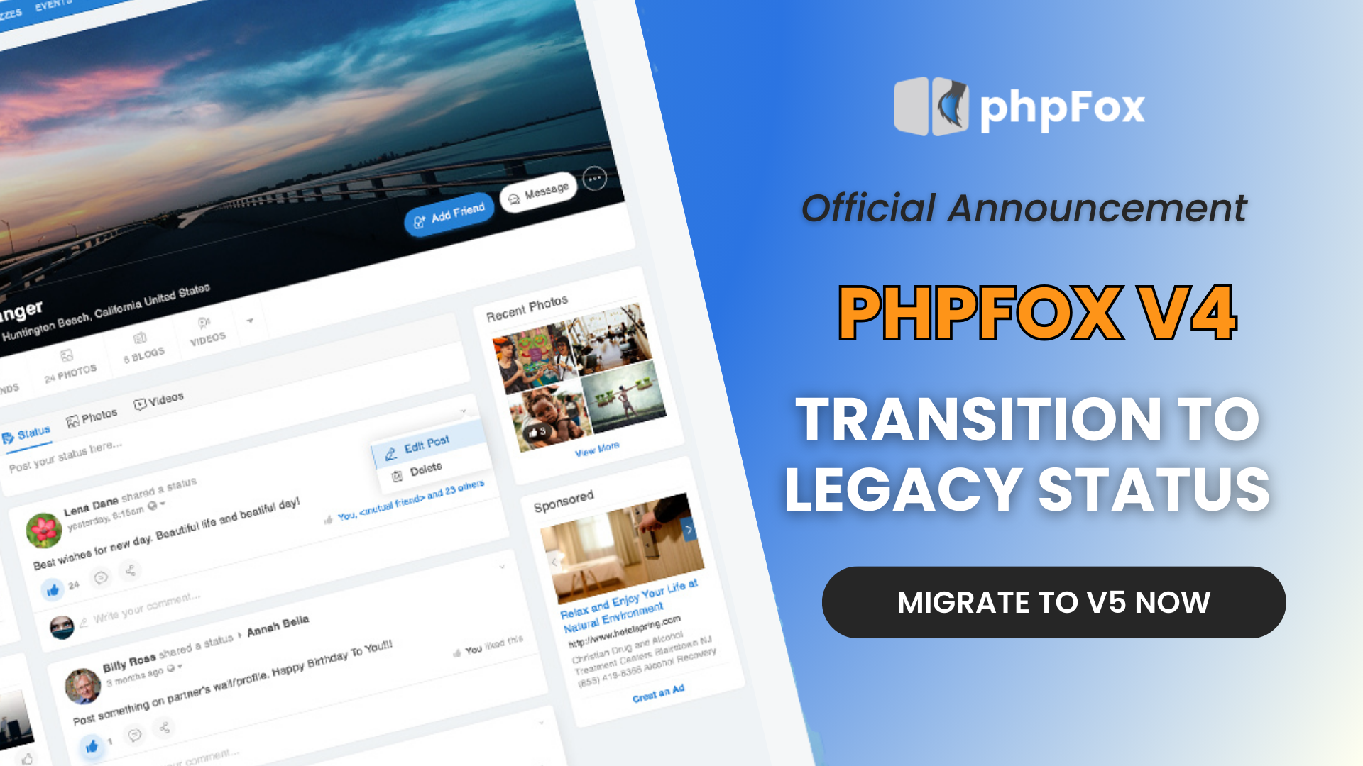 Official Announcement: phpFox v4 Officially Transitions to Legacy Status