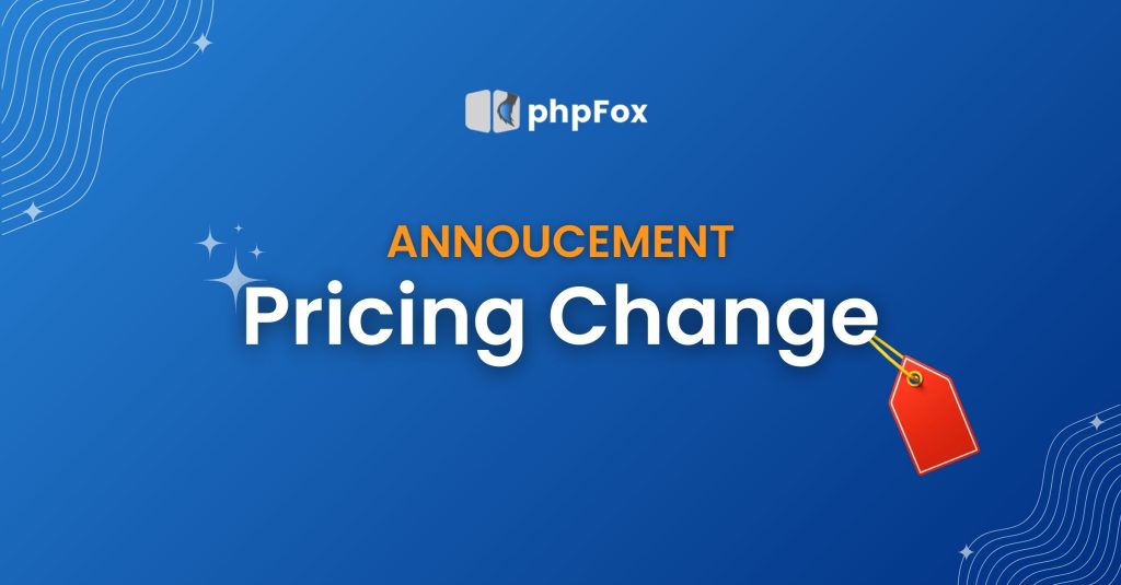 Pricing Change